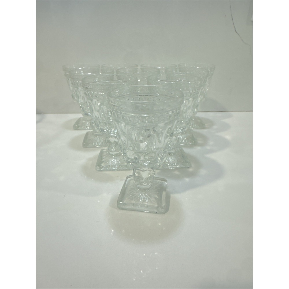 Park Lane Clear by colony set of 10 cordial glasses vintage